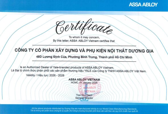 Yale Duong Gia Dai ly phan phoi chinh thuc cac san pham thuong hieu Yale 1